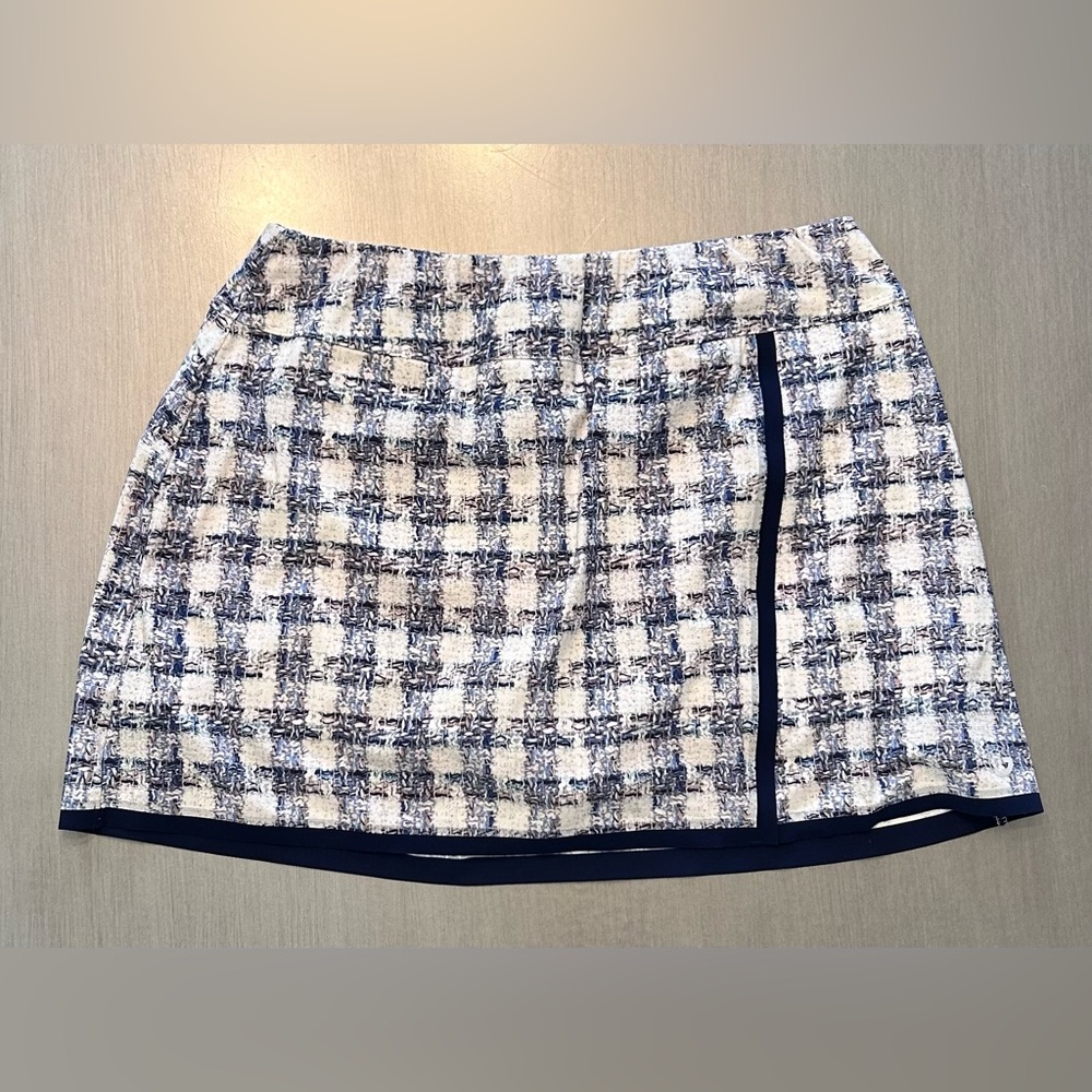 Womens Foray Golf Skort Blue & White